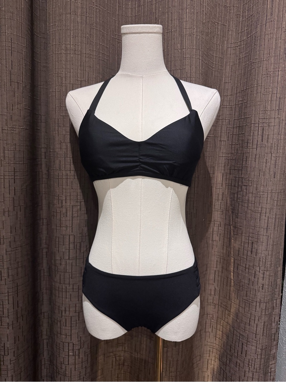 LUXE by Lisa Vogel Classic Black Women's Bikini Set -Size S